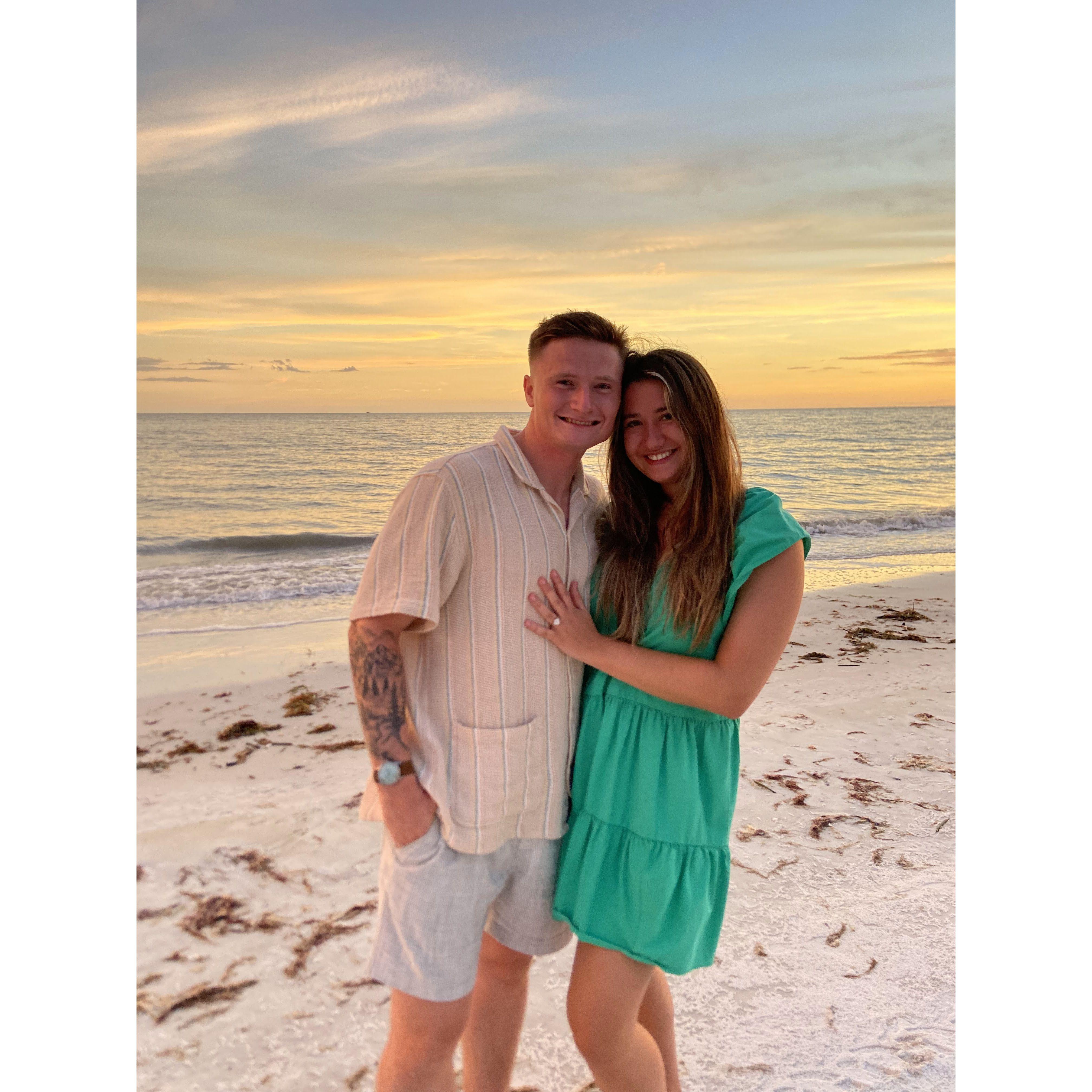 The day Aedan proposed to Megan