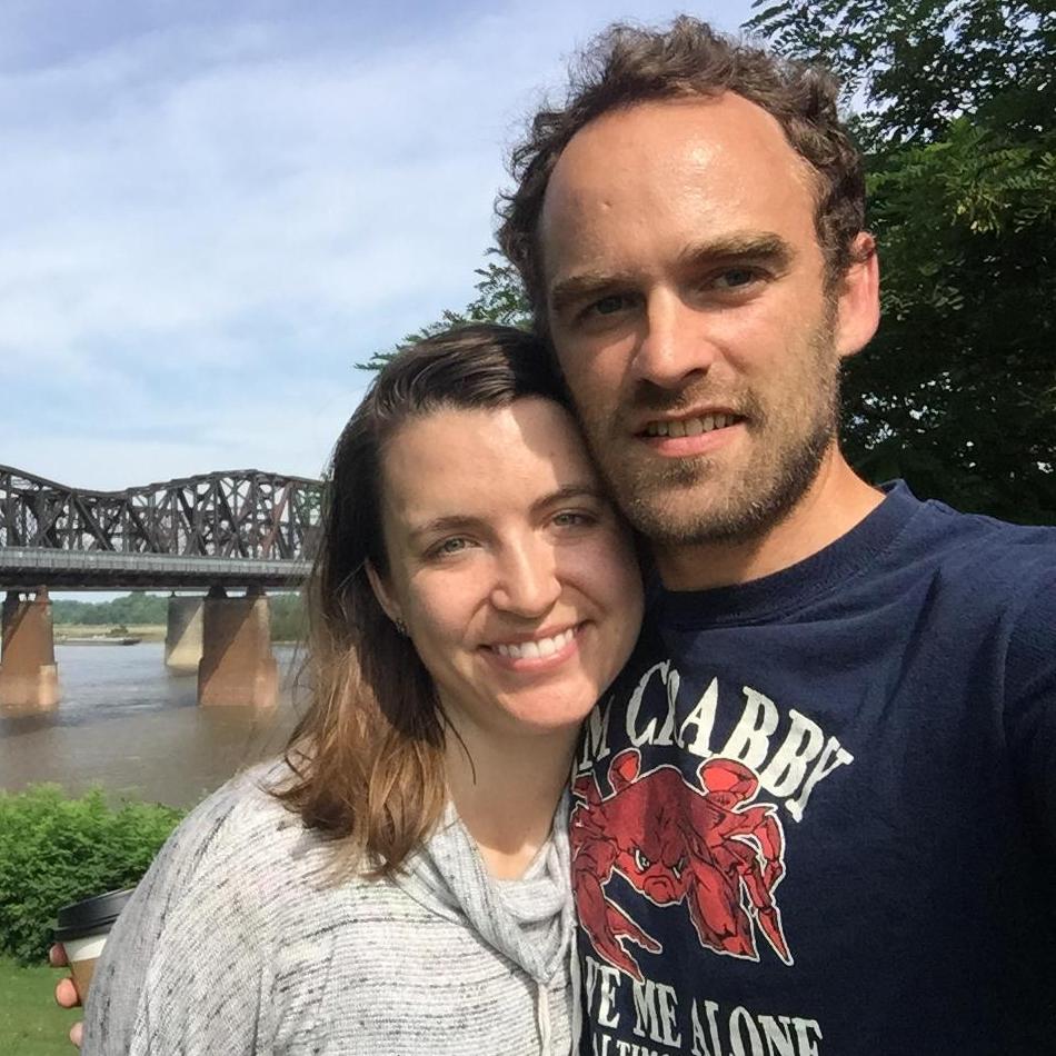 in front of Big River Crossing, along the Mississippi.