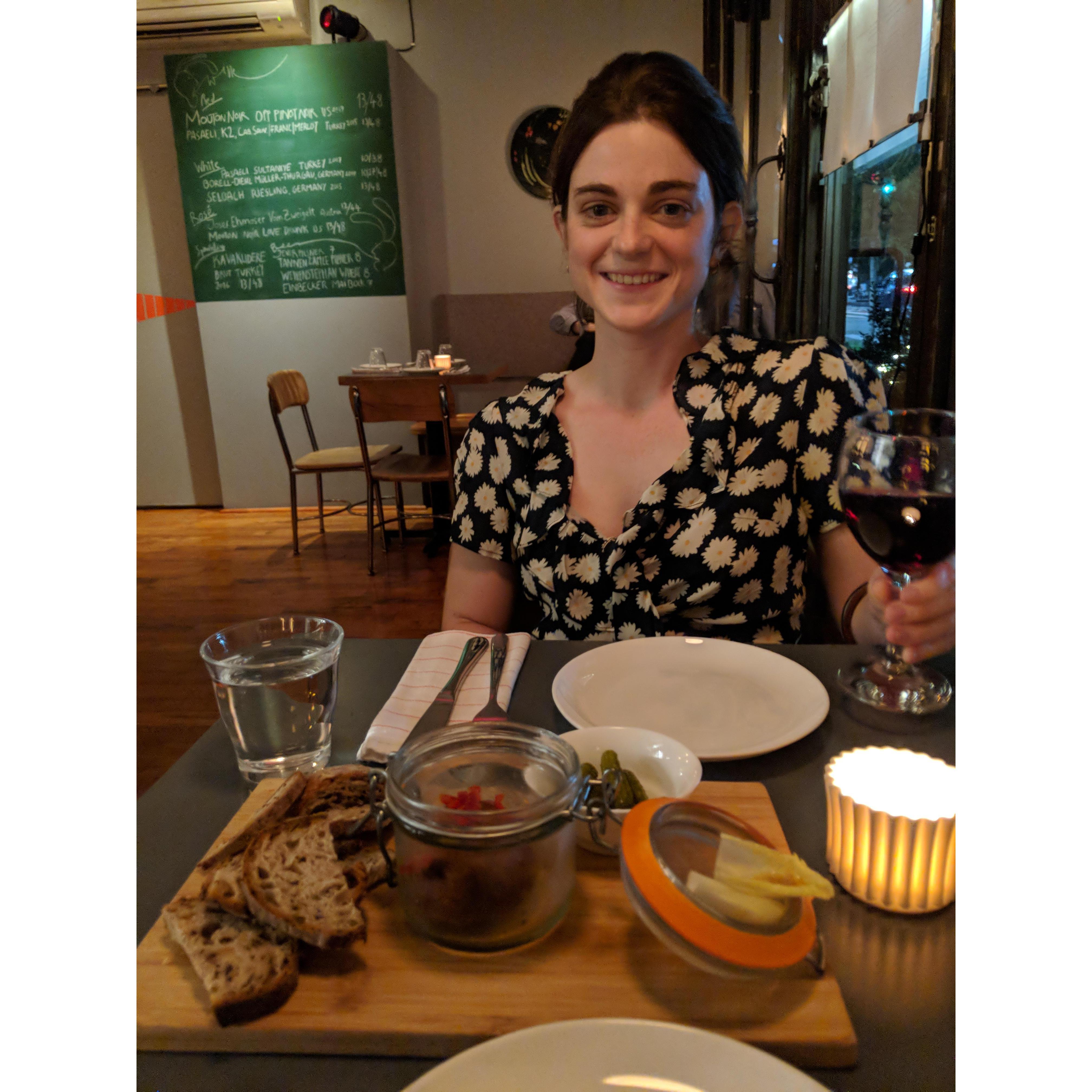 Celebrating our 3rd year together with dinner in Brooklyn, NY.
