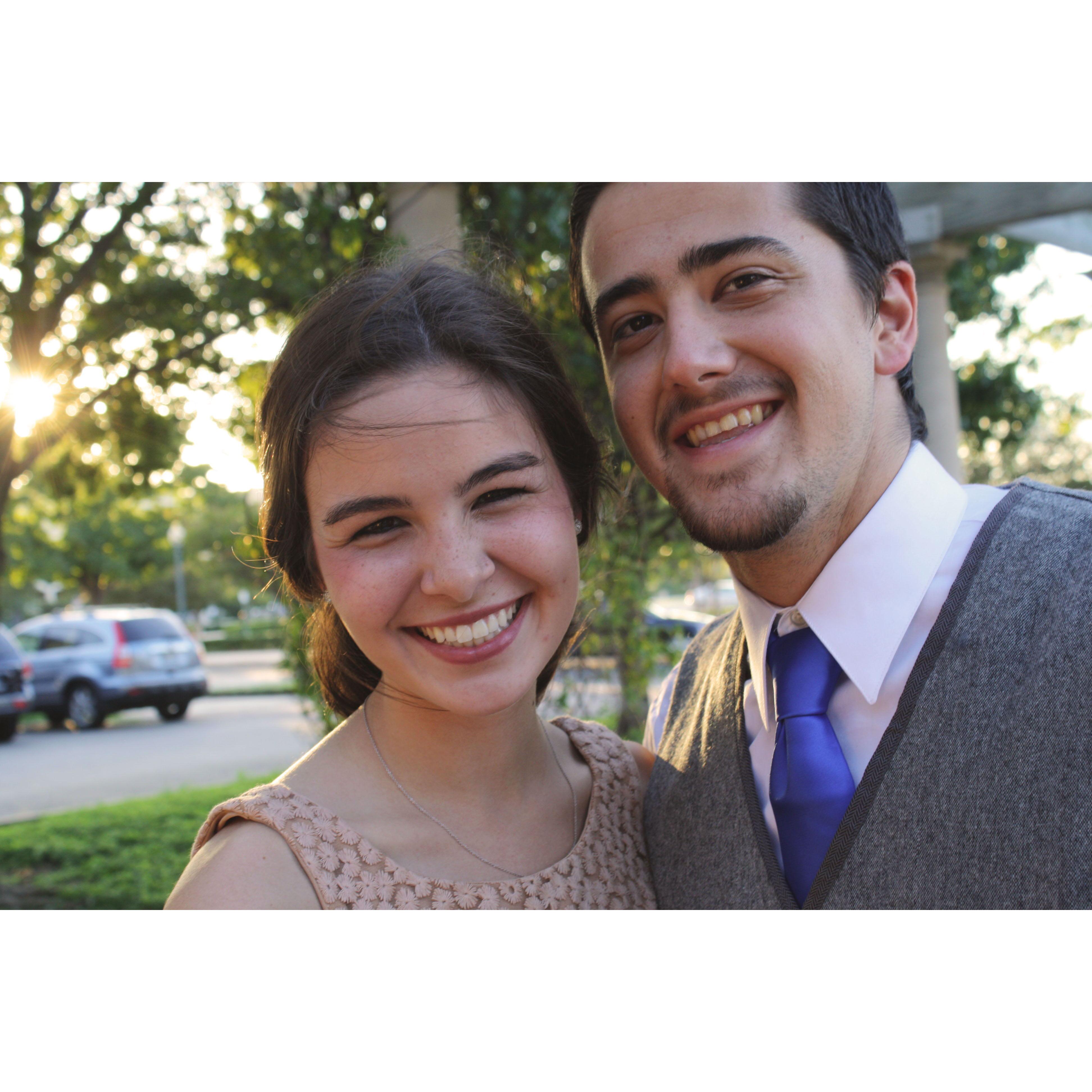 Nate went as my date to Tri Delta Semi-Formal in Fall 2013 when we were wee little babes and just friends.