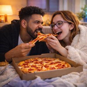 Pizza da madrugada porque cozinhar é opcional