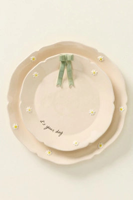 Naetive Studio Stoneware Birthday Dessert Plate