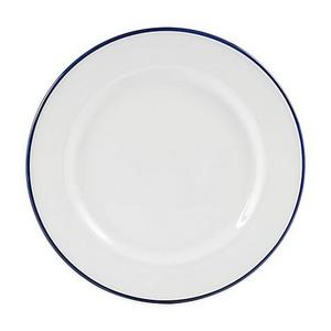 Everyday White® by Fitz and Floyd® Blue Rim Dinner Plate