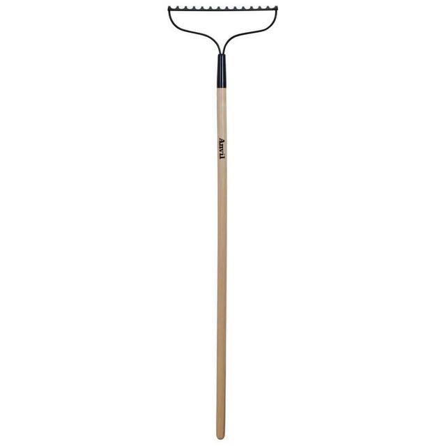 51 in. Wood Handle Steel 14-Tine Bow Rake