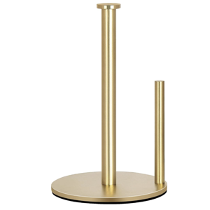 OBODING Gold Countertop Paper Towel Holder, Stainless Steel, Modern Kitchen and Bathroom Organization