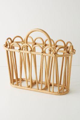 Sofia Rattan Magazine Holder