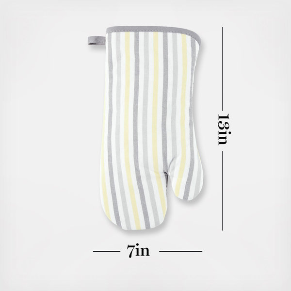 Daisy Stripe Oven Mitt Set - Thumbnail 3