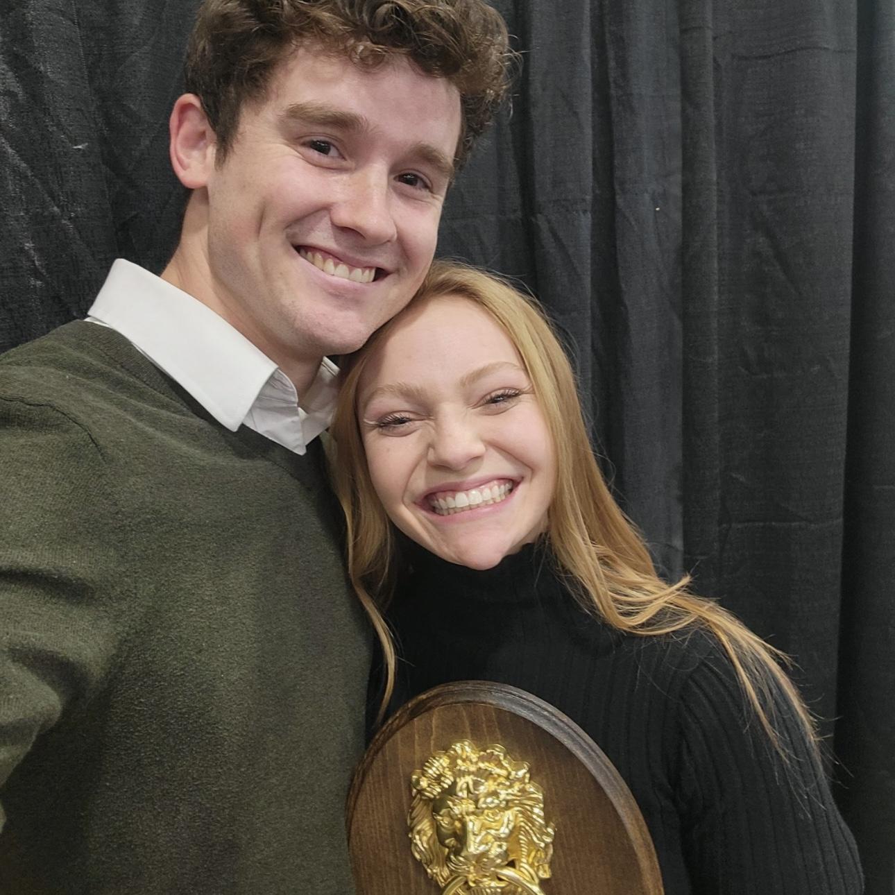 Robby is my biggest cheerleader! Flew to Utah to support me in receiving an award for work.
