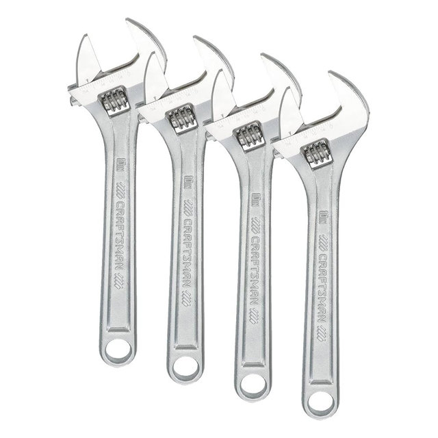 CRAFTSMAN Adjustable Wrench Set, 3-Piece (CMMT12001) (Pack of 4)