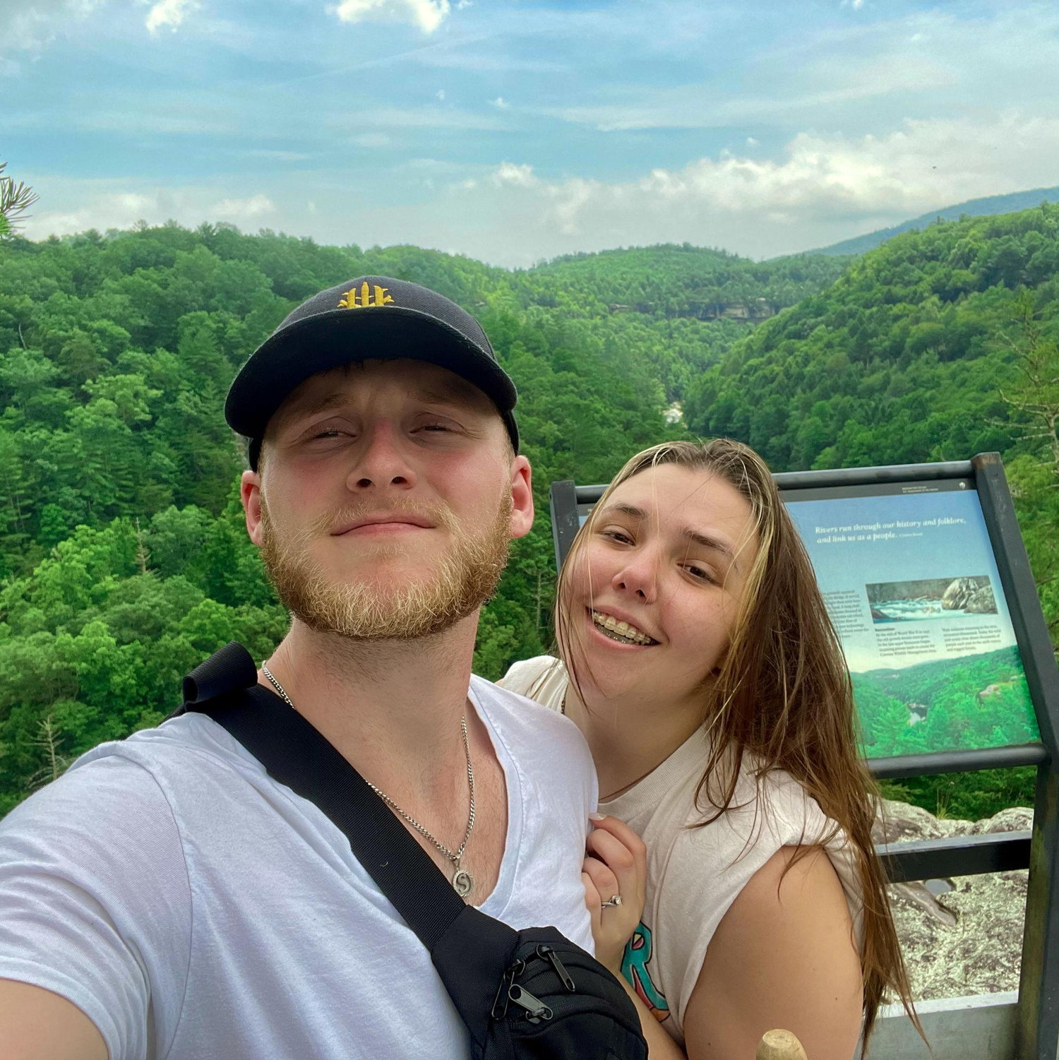 Hiking in the Lilly Bluff Overlook - Gatlinburg, TN July 2023