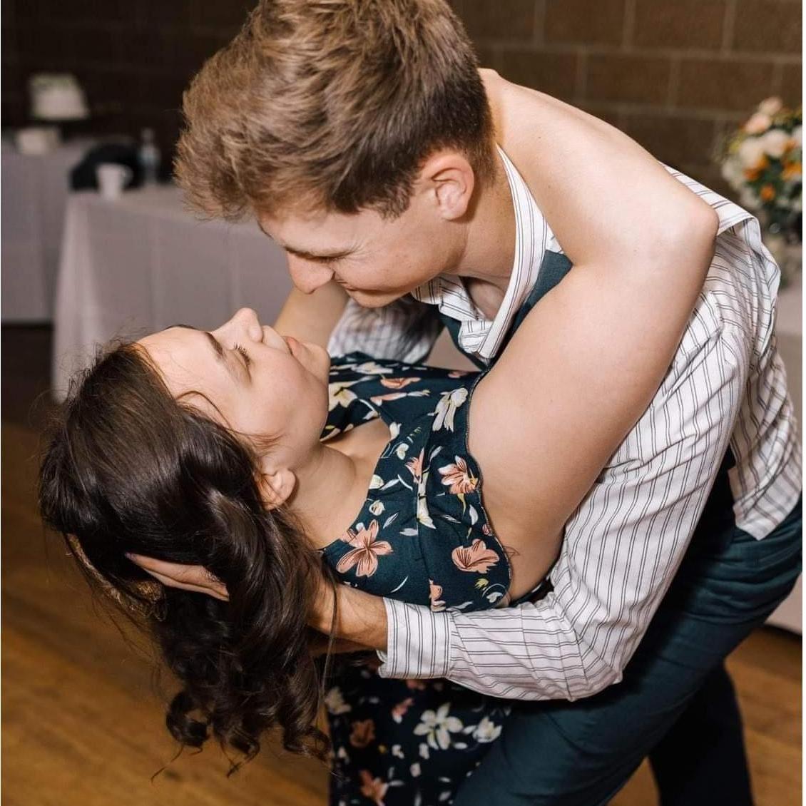 Dancing at a friend's wedding