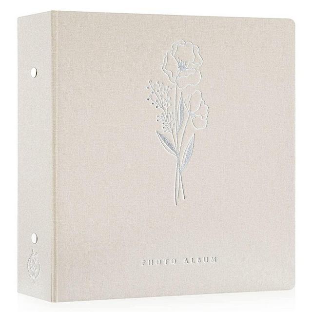 Lanpn Photo Album 4x6 600 Pockets Photos, Linen Cover Large Picture Albums Holds 600 Horizontal and Vertical Photos Beige