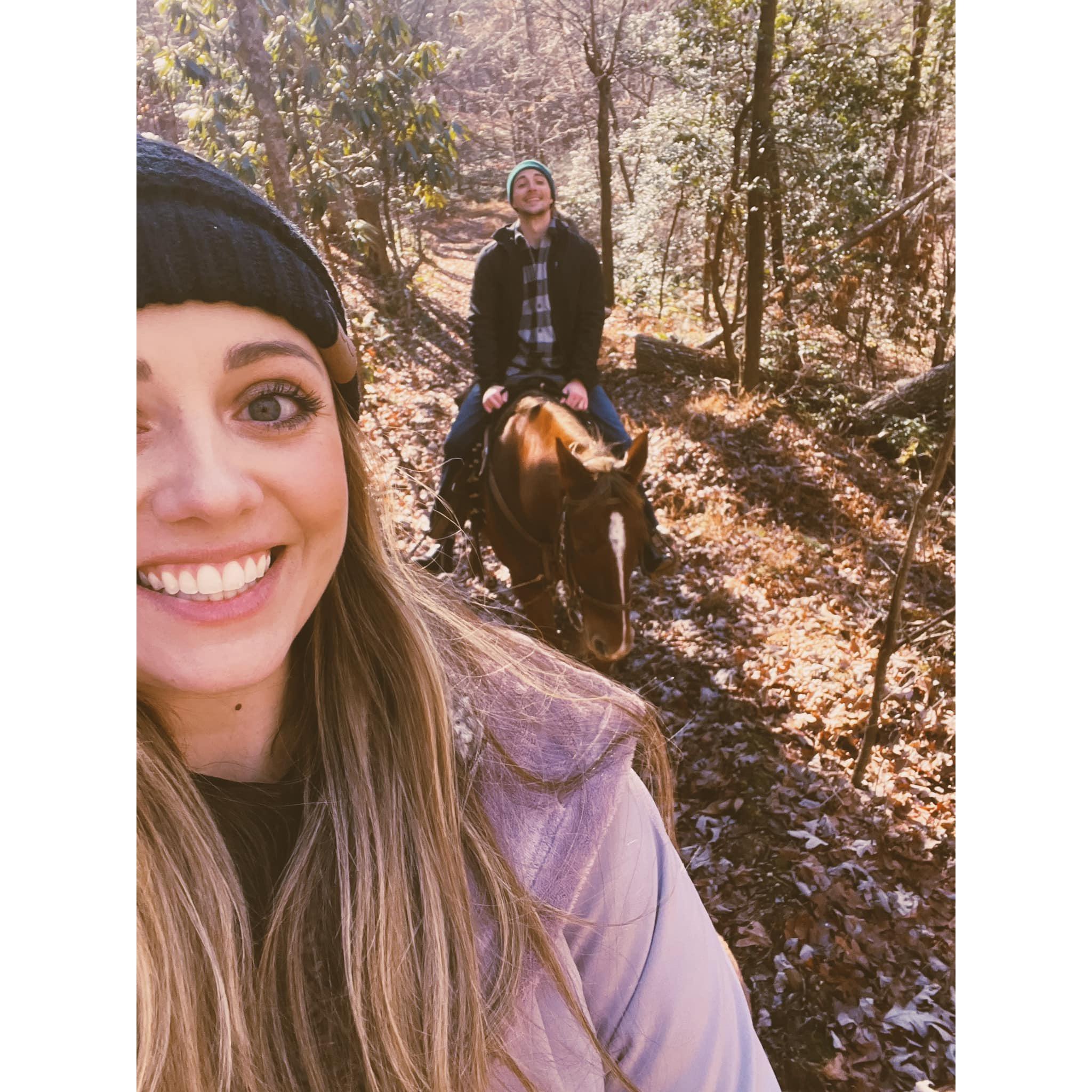 Horseback tour in Blue Ridge, GA
