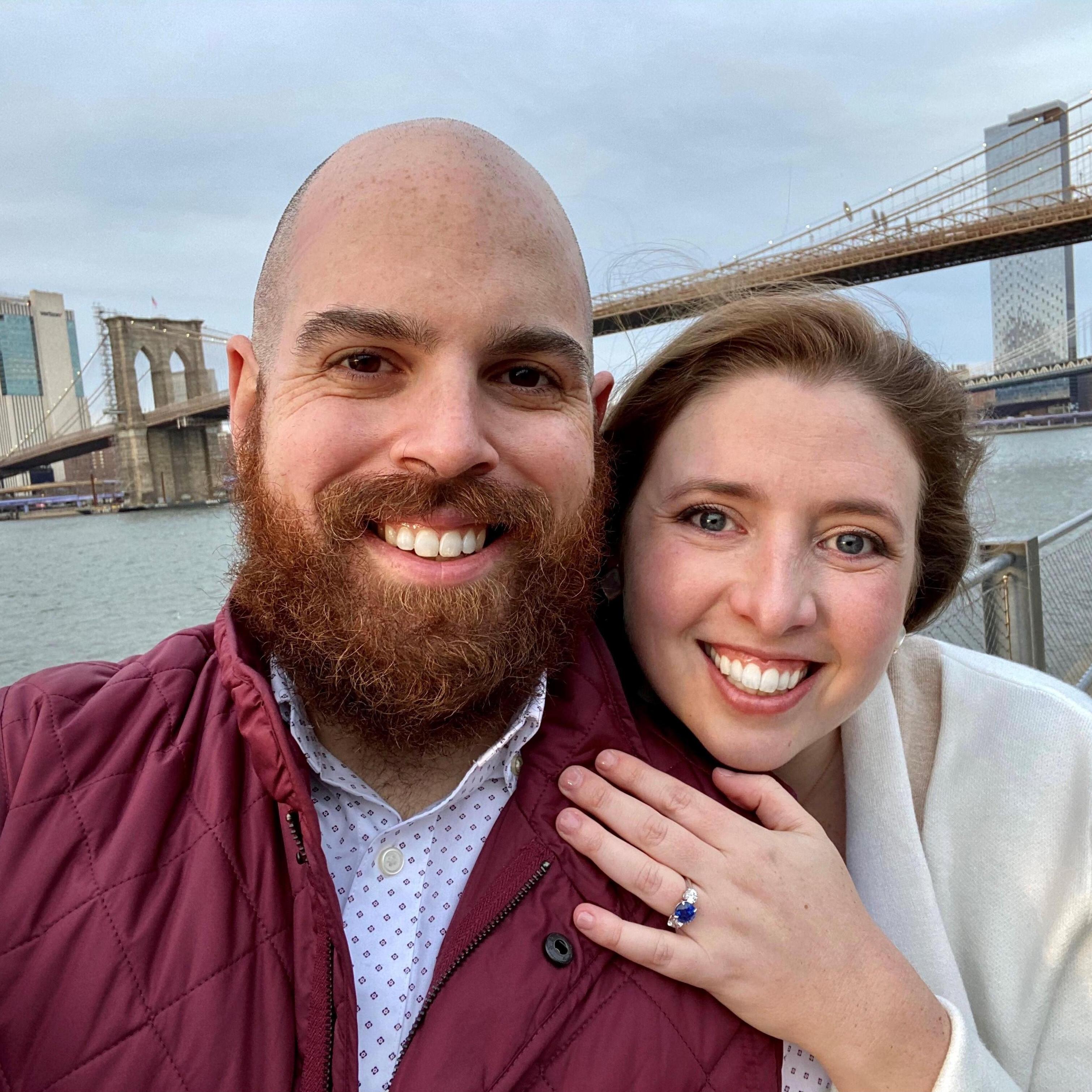 @forever - Mike popped the question on December 13, 2021 in front of the Brooklyn Bridge. They decided to plan a wedding in upstate NY and the rest--is history in the making!