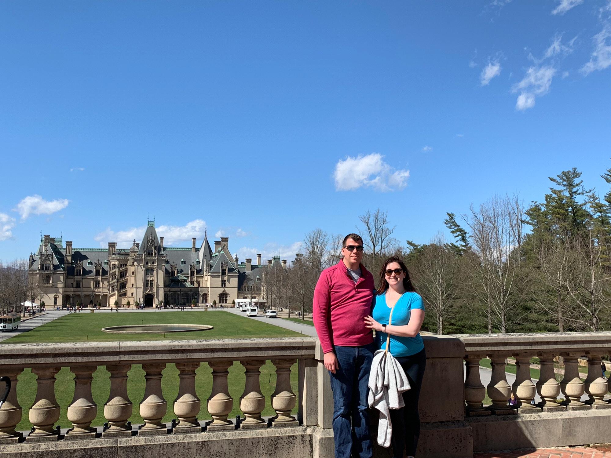 Beautiful day at the Biltmore engagement weekend.