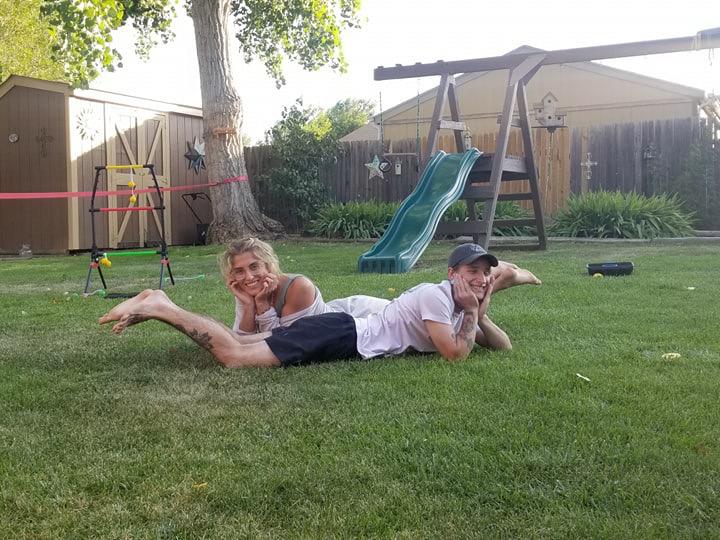 This is on the 4th of July, the day after we started dating