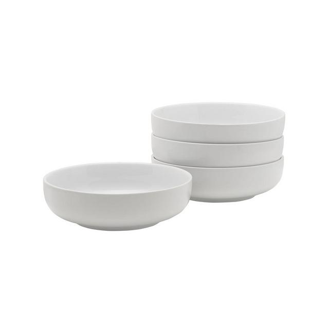 Fitz and Floyd Everyday Whiteware Small Pasta Bowls 4 Piece Set