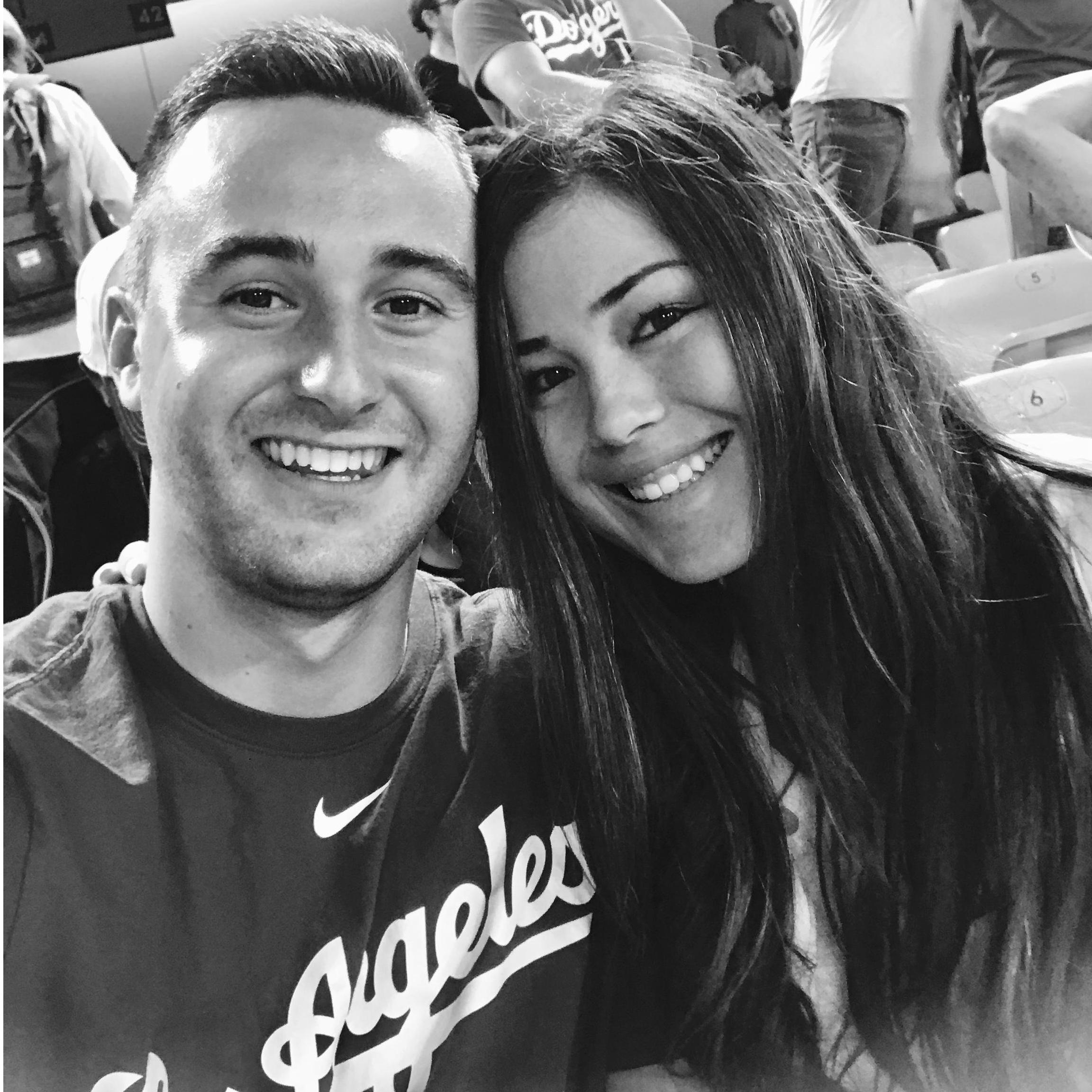 First dodger game together, LET'S GO DODGERSSSSS