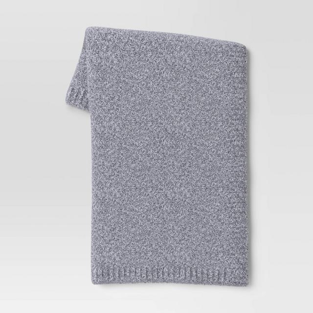 Cozy Knit Throw Blanket Light Blue - Threshold™