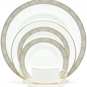 Gilded Weave Gold 5-Piece Place Setting