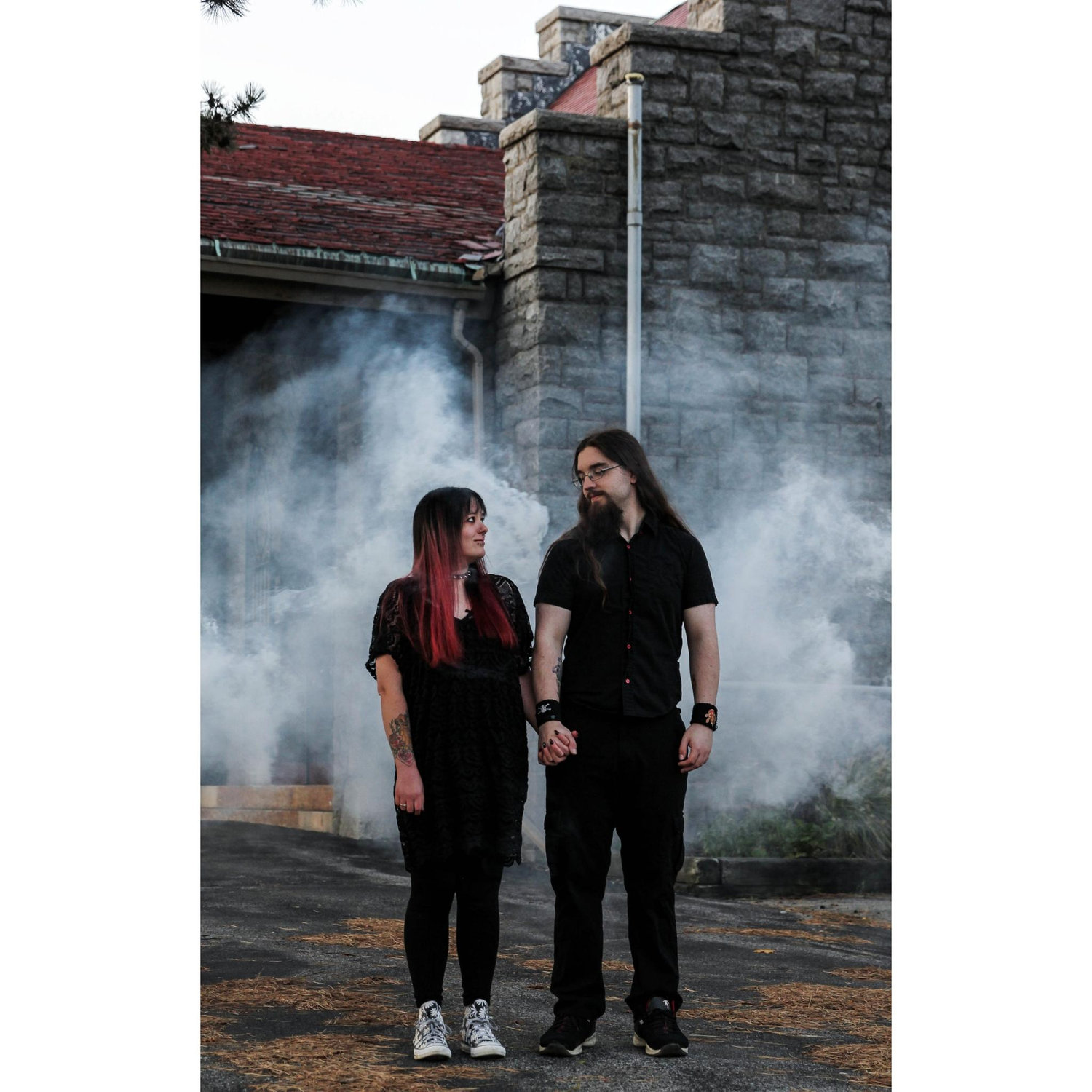 Engagement Photos 🖤
♡Location: Elmlawn Memorial Park
♡Photographer: Alyssa Knowlton, Lyssa Lee Photography