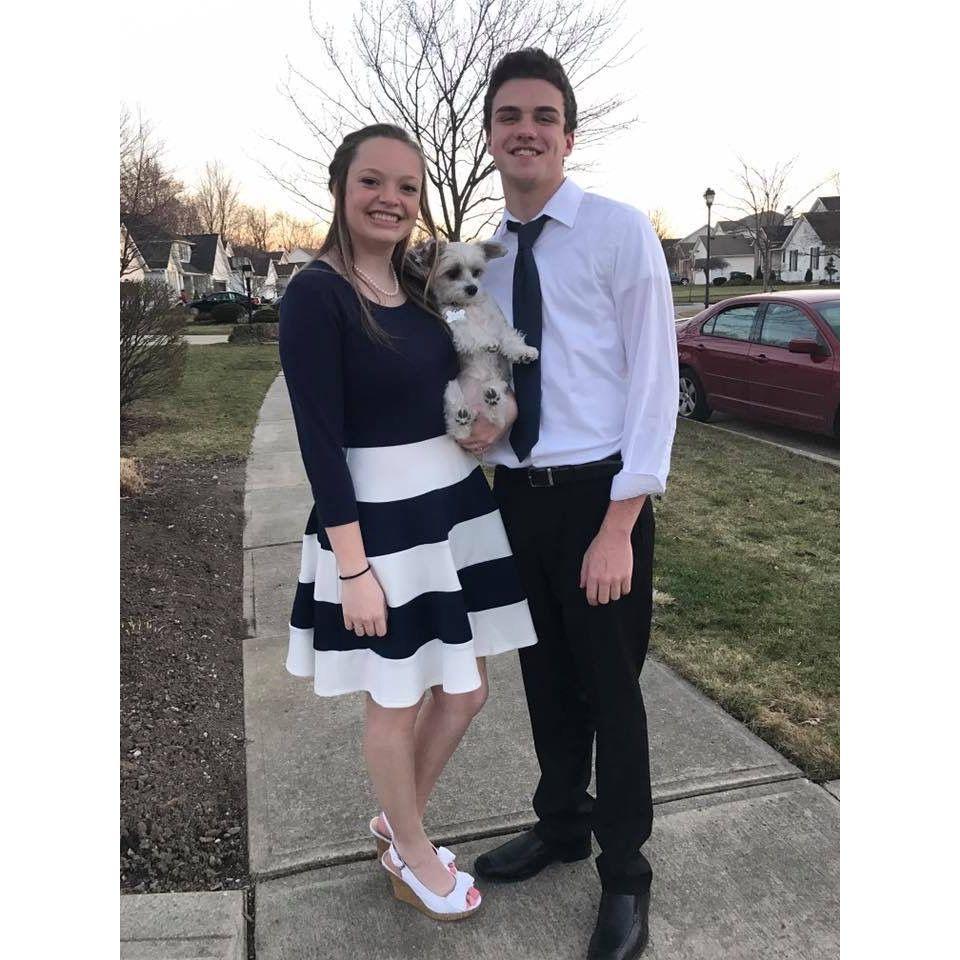 The first dance they attended together, Winter Formal 2017, with their best friend Taylor always being included.