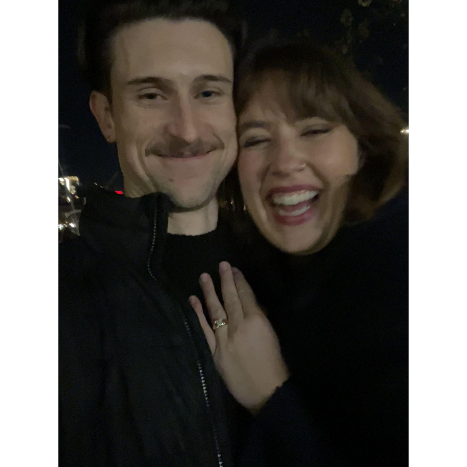 right after Sam proposed !
