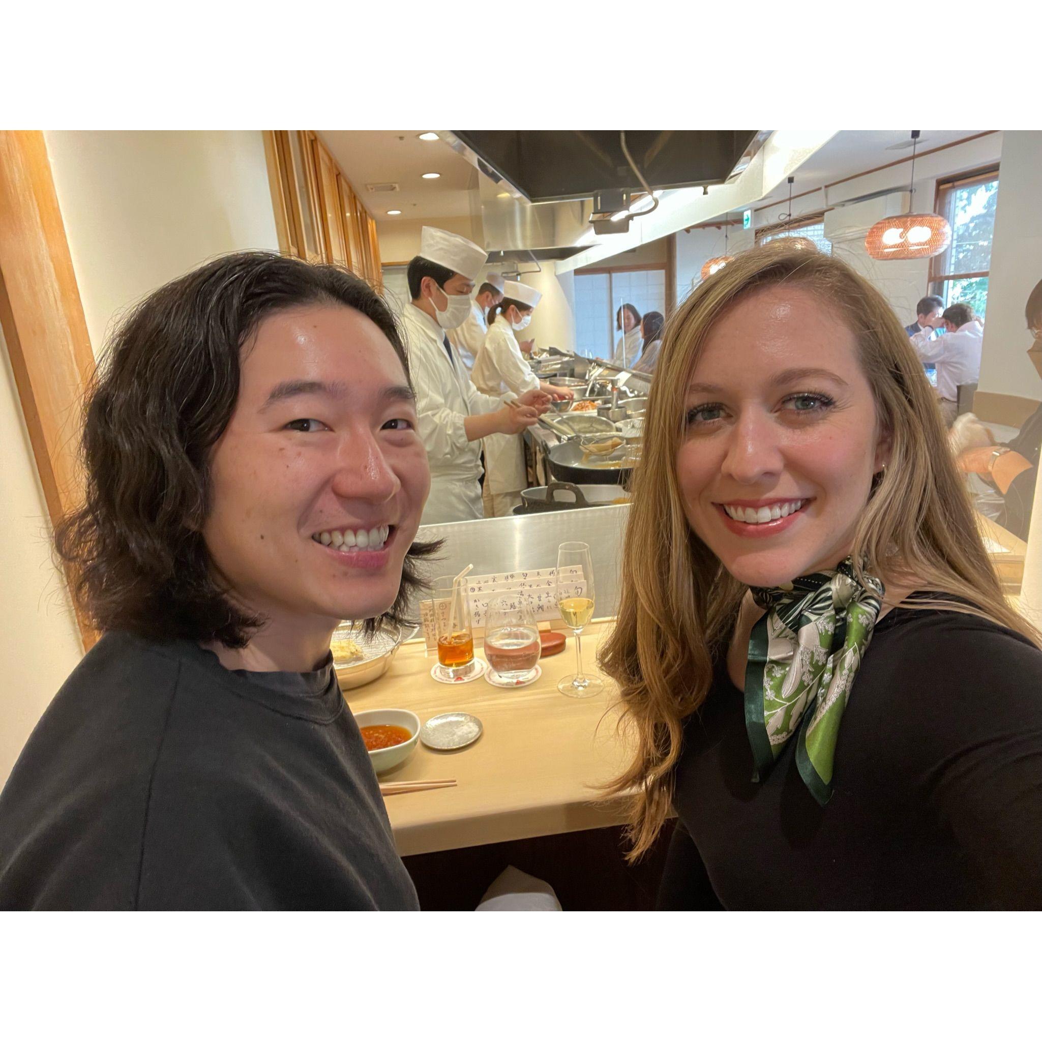 Tempura omakase in Tokyo