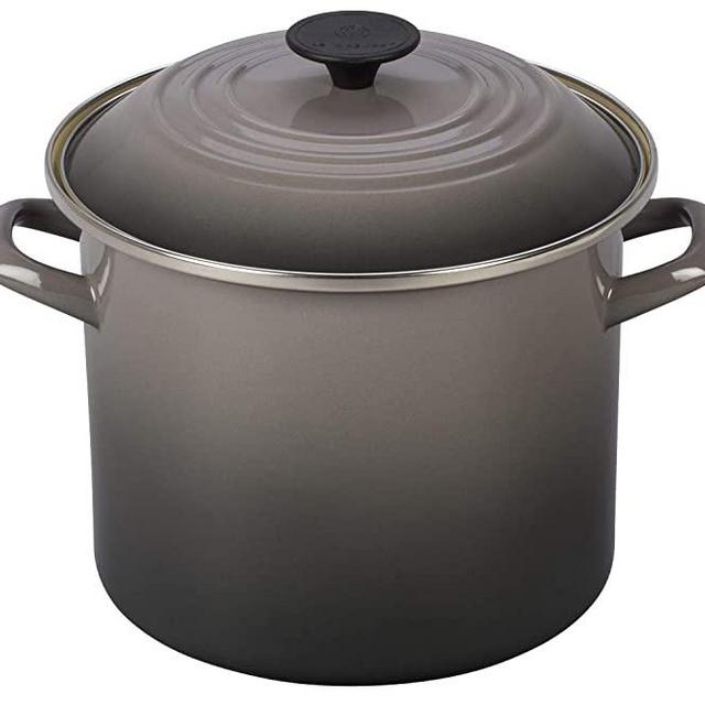 Le Creuset Enamel On Steel Stockpot, 8 qt., Oyster