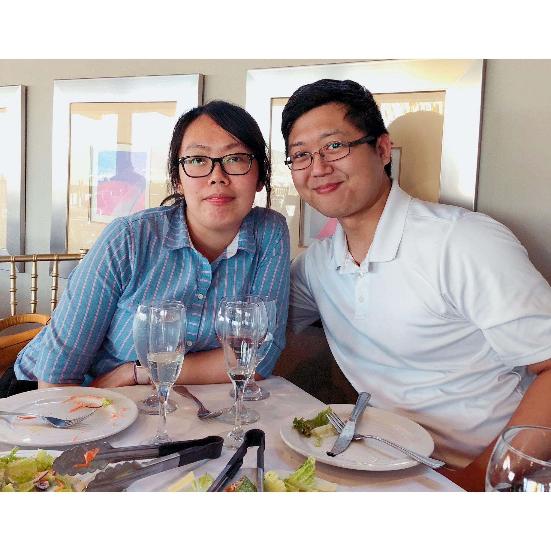 Christmas party food tasting