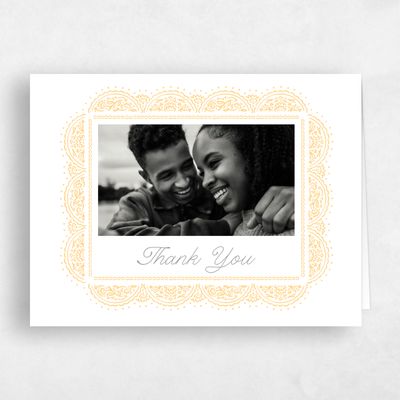 Honey, Yellow Wedding Thank You - Carmel Photo