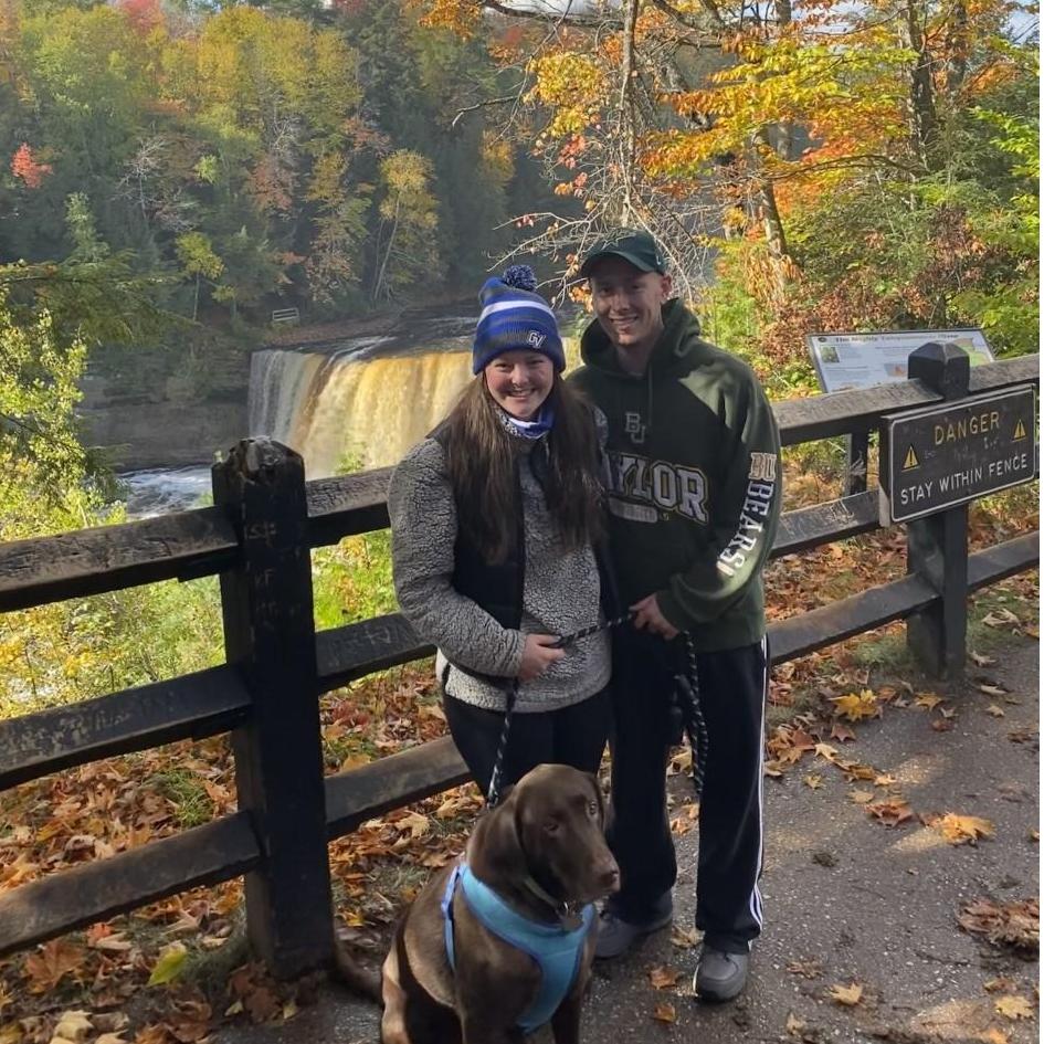 Tahquamenon Falls on our 5th anniversary trip!