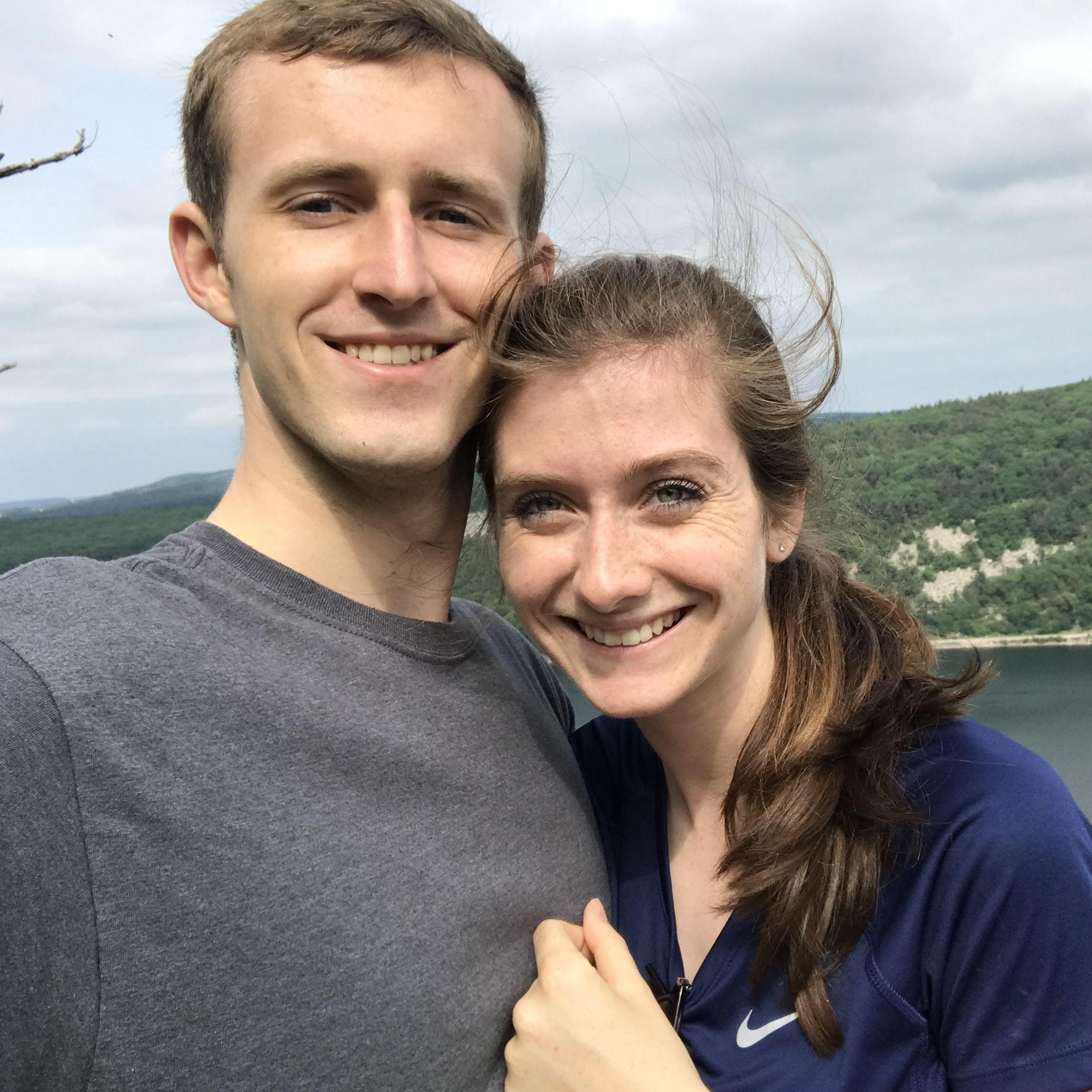 On a hike at Devil's Lake in Wisconsin in 2018.