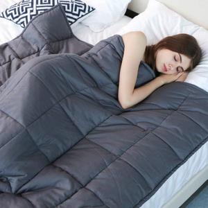 YnM Weighted Blanket (15 lbs, 48''x72'', Twin Size) | Gravity 2.0 Heavy Blanket | 100% Cotton Material with Glass Beads | Great Sleep Therapy for People with Anxiety, Autism, ADHD, Insomnia or Stress