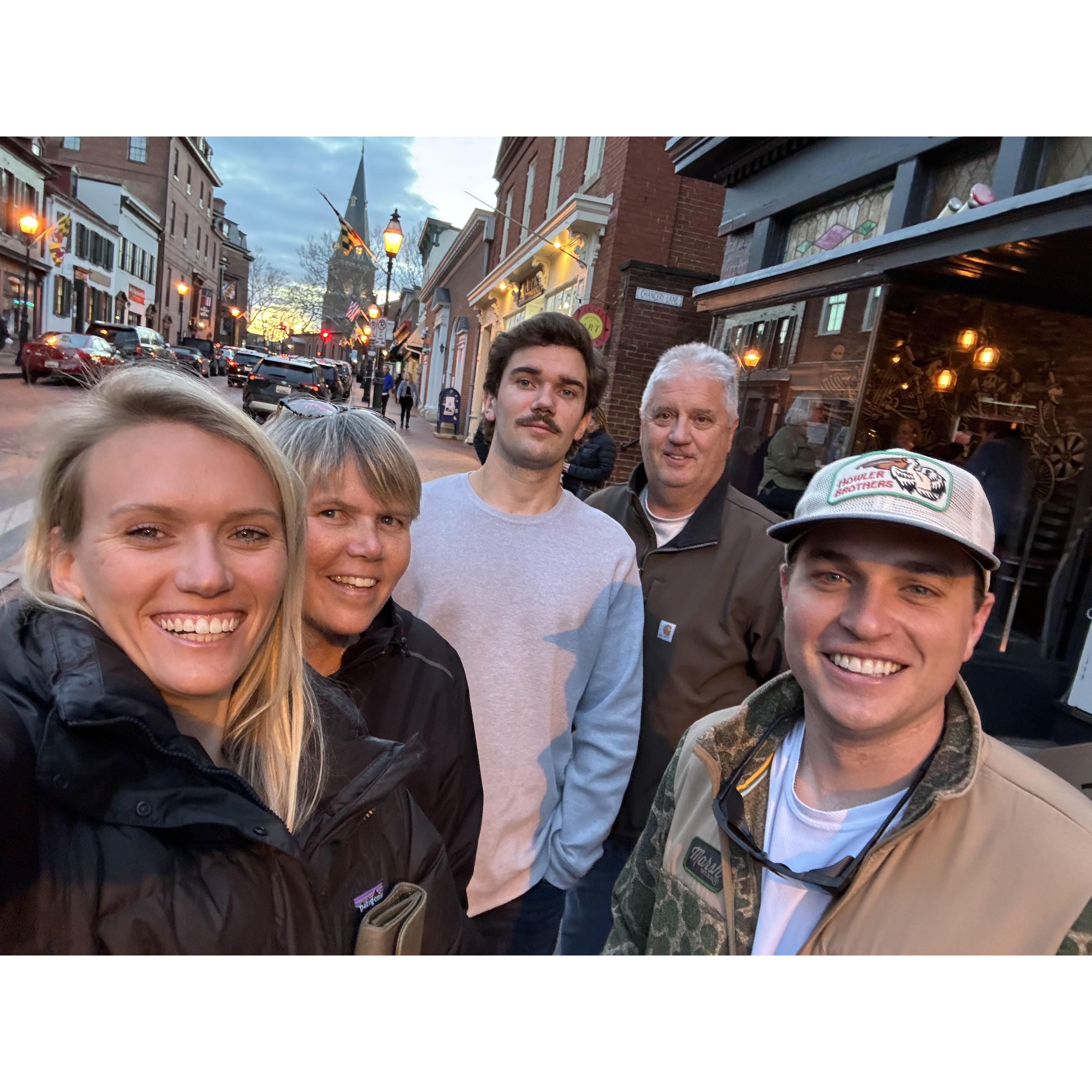 Corey's Birthday dinner in Annapolis