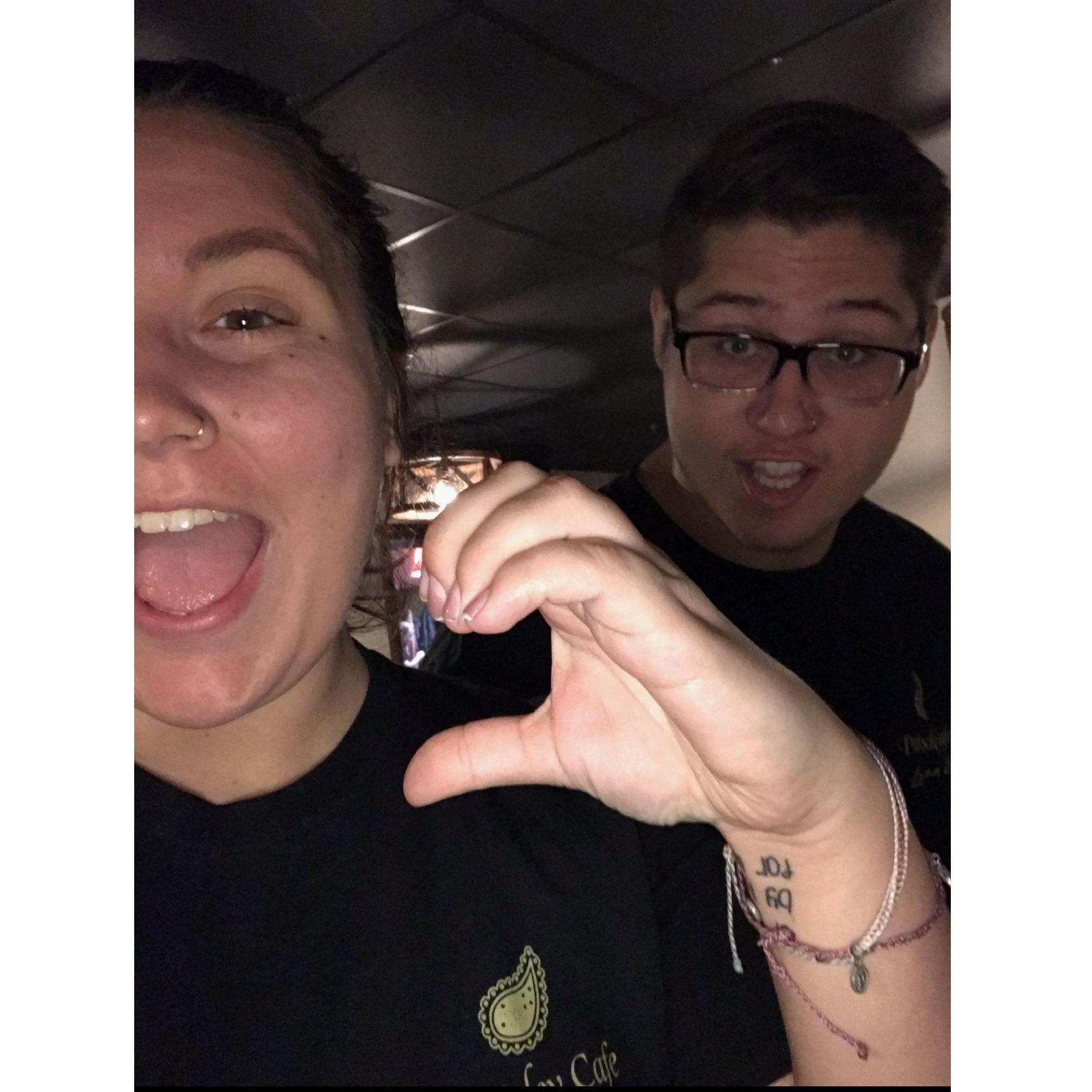 Our first photo together!