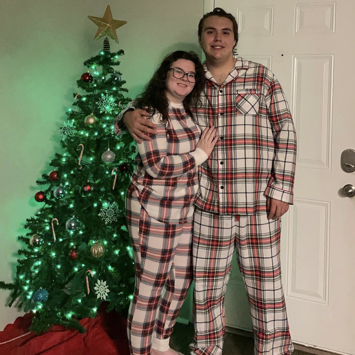 Matching pajamas at Christmas time!