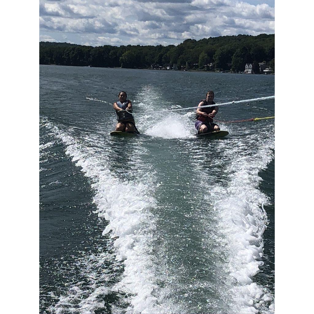 Knee boarding at Keuka Lake in Penn Yan NY