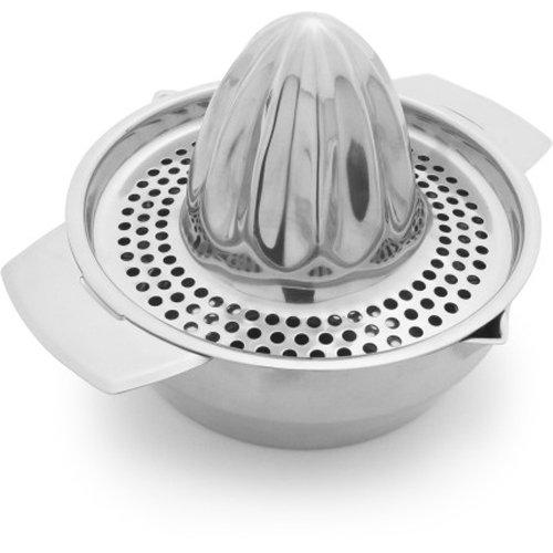 Sur La Table Stainless Steel Citrus Juicer, 13 oz, Silver