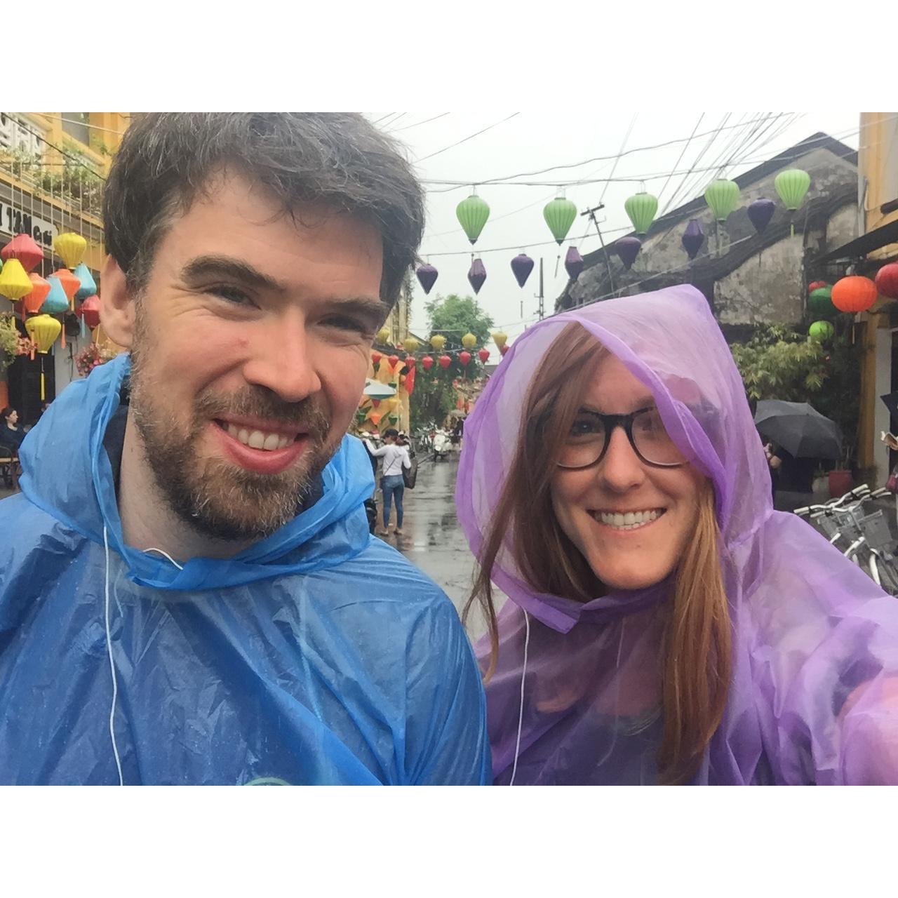 Picked up these sweet ponchos in Hoi An, Vietnam.
