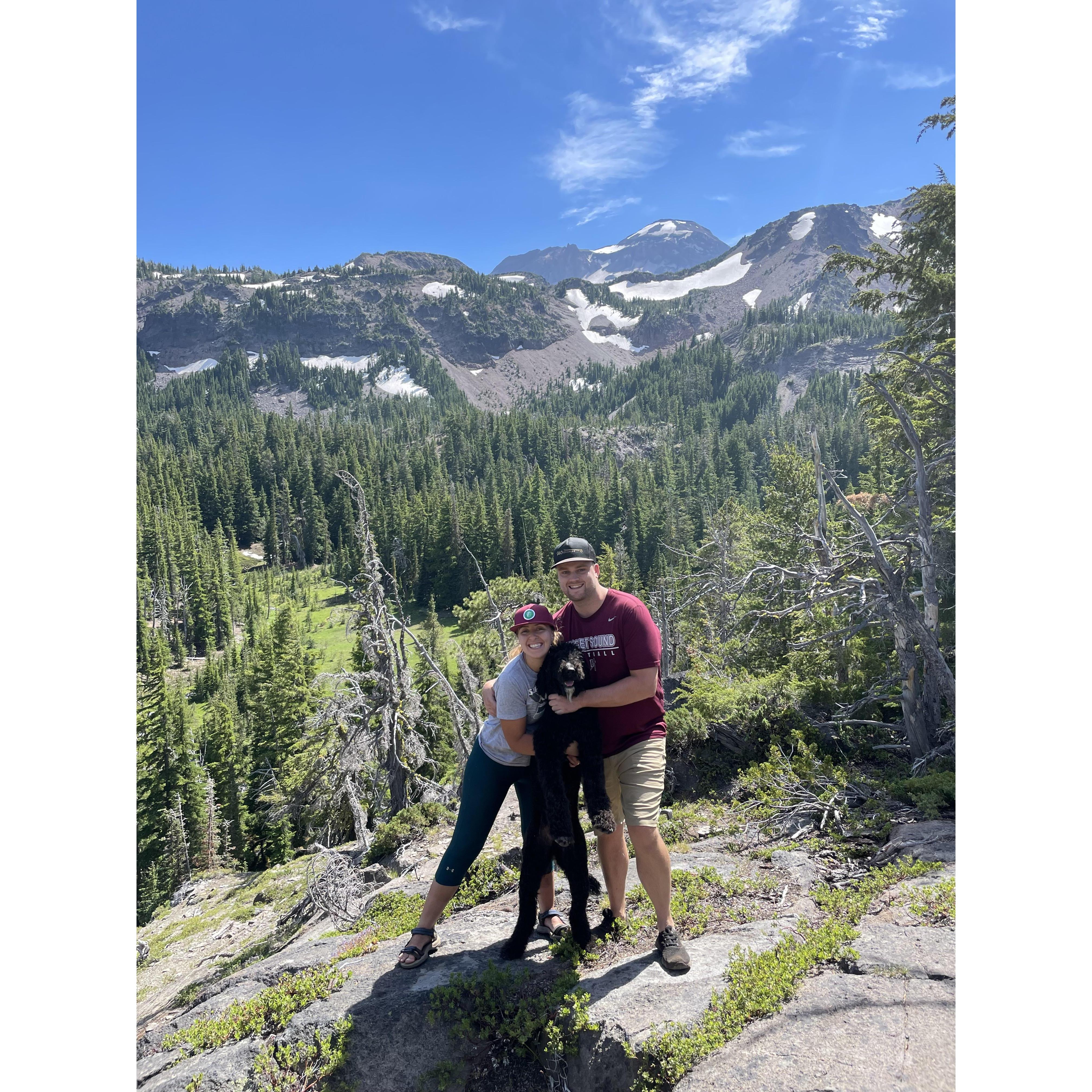 Backpacking in The Sisters mountains in Oregon, 2021