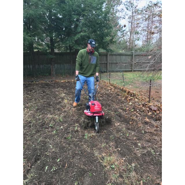 Tim began working hard on the farm! He enjoys spending his weekends building and working on projects around the house.