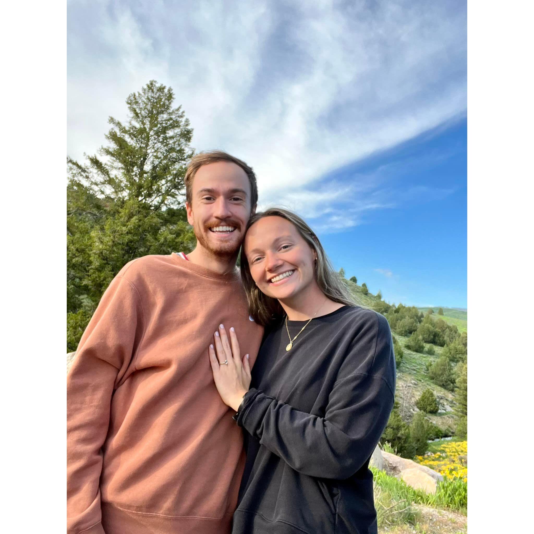 The day we got engaged!