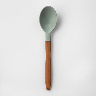 Cravings by Chrissy Teigen Silicone Head Solid Spoon with Wood Handle