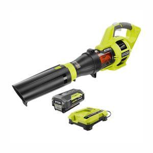 110 MPH 480 CFM Variable-Speed 40-Volt Lithium-Ion Cordless Jet Fan Leaf Blower - 3.0 Ah Battery and Charger Included