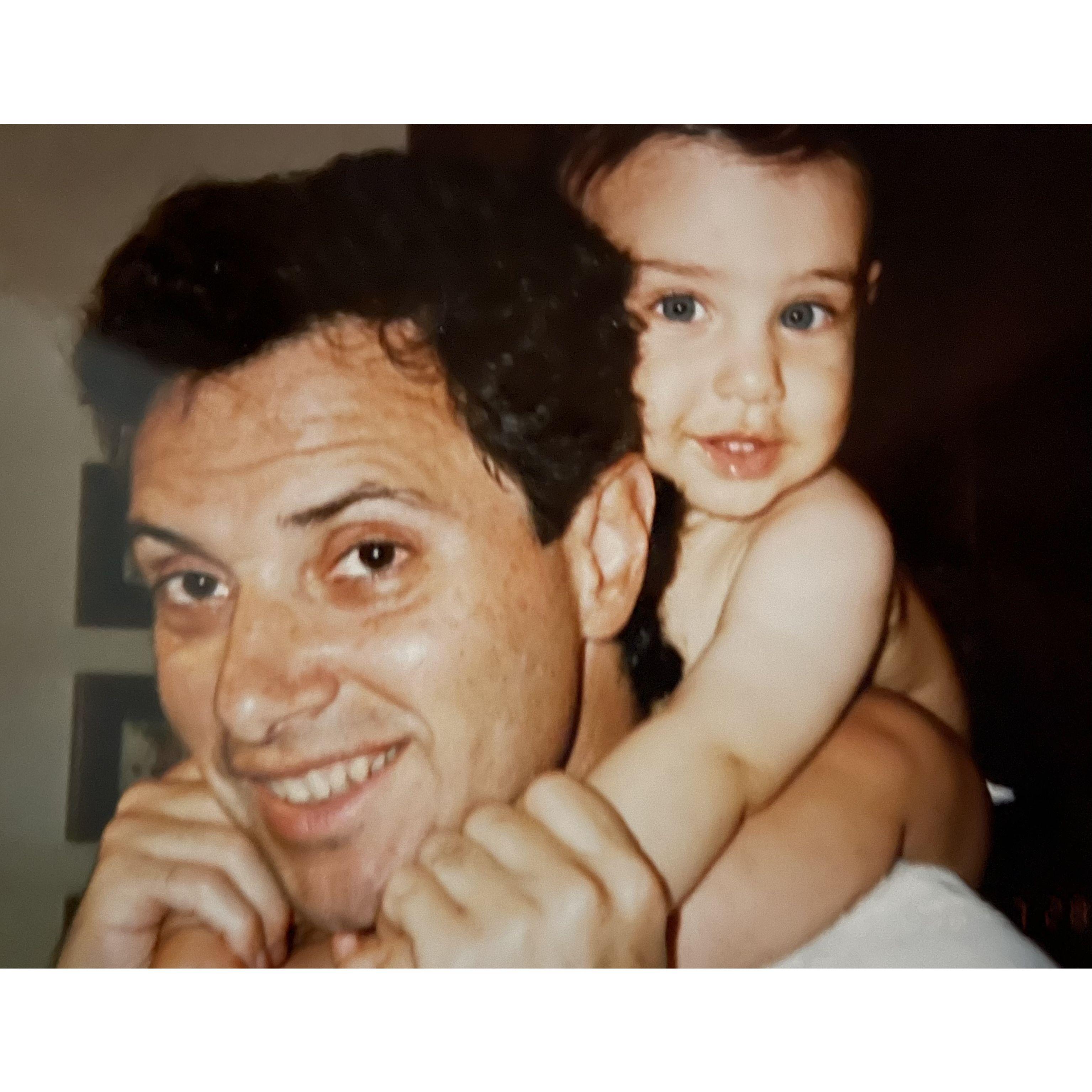 Baby Michael and his dad Tony