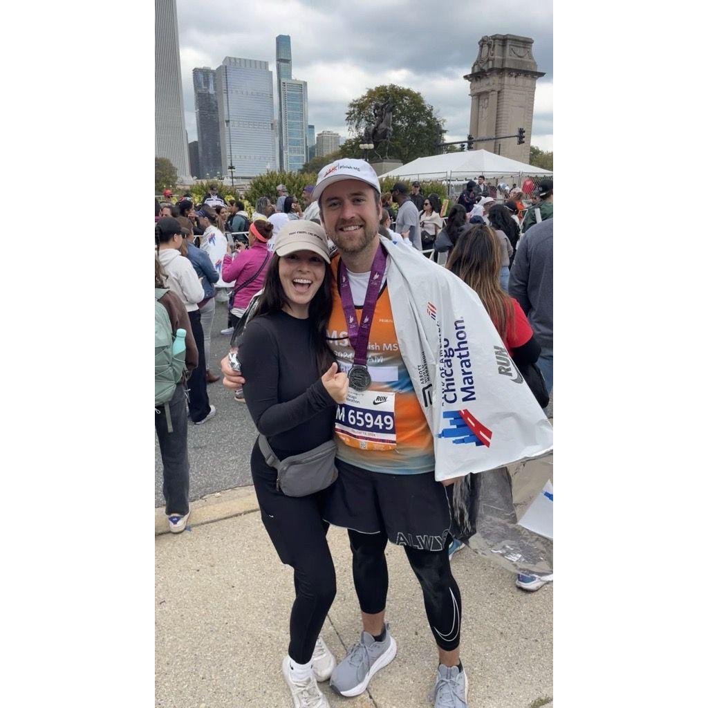 Mitch completed his first Marathon in Chicago!