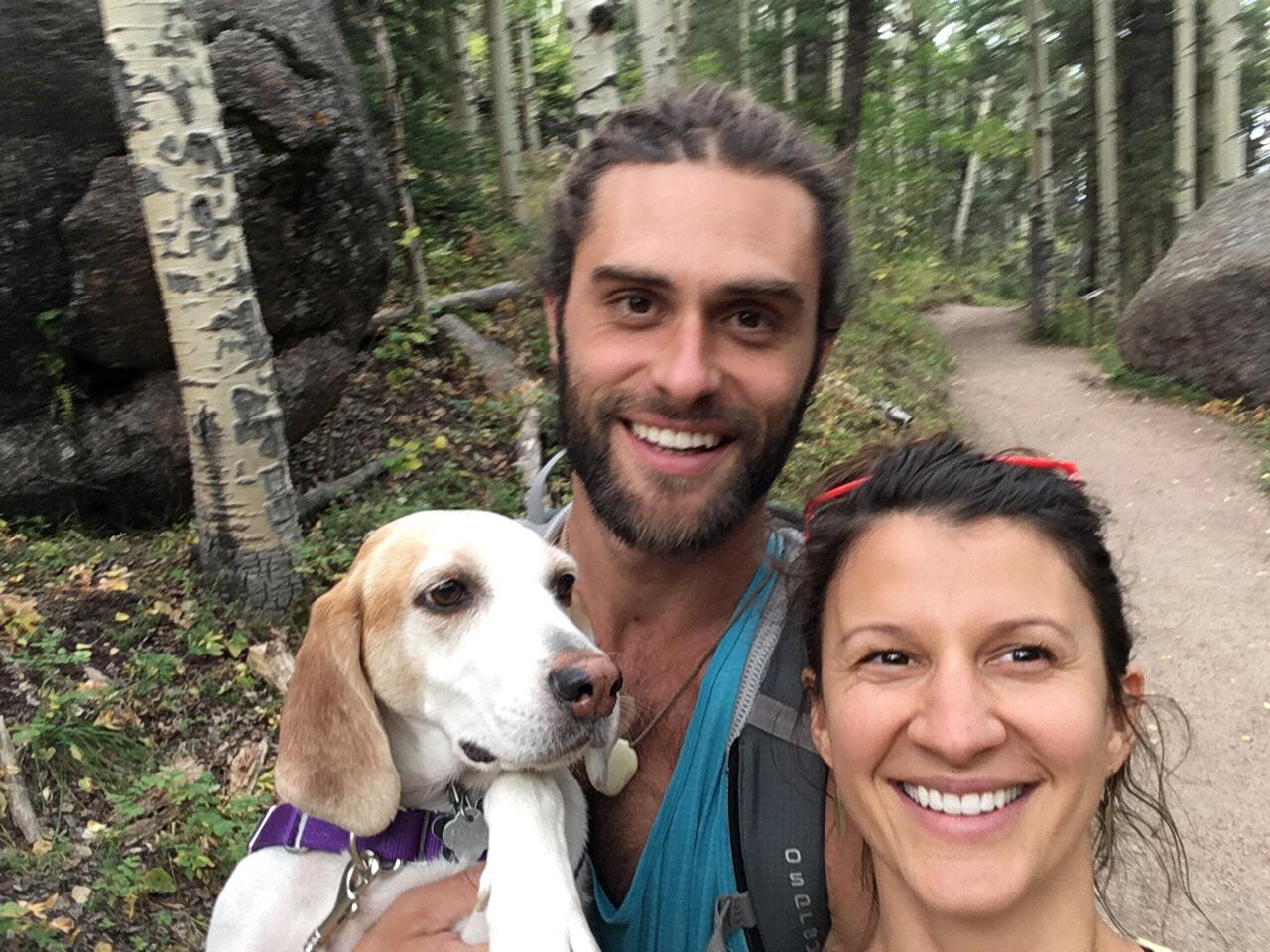 Our first hike together after Michael and Sol Dog moved to Colorado.