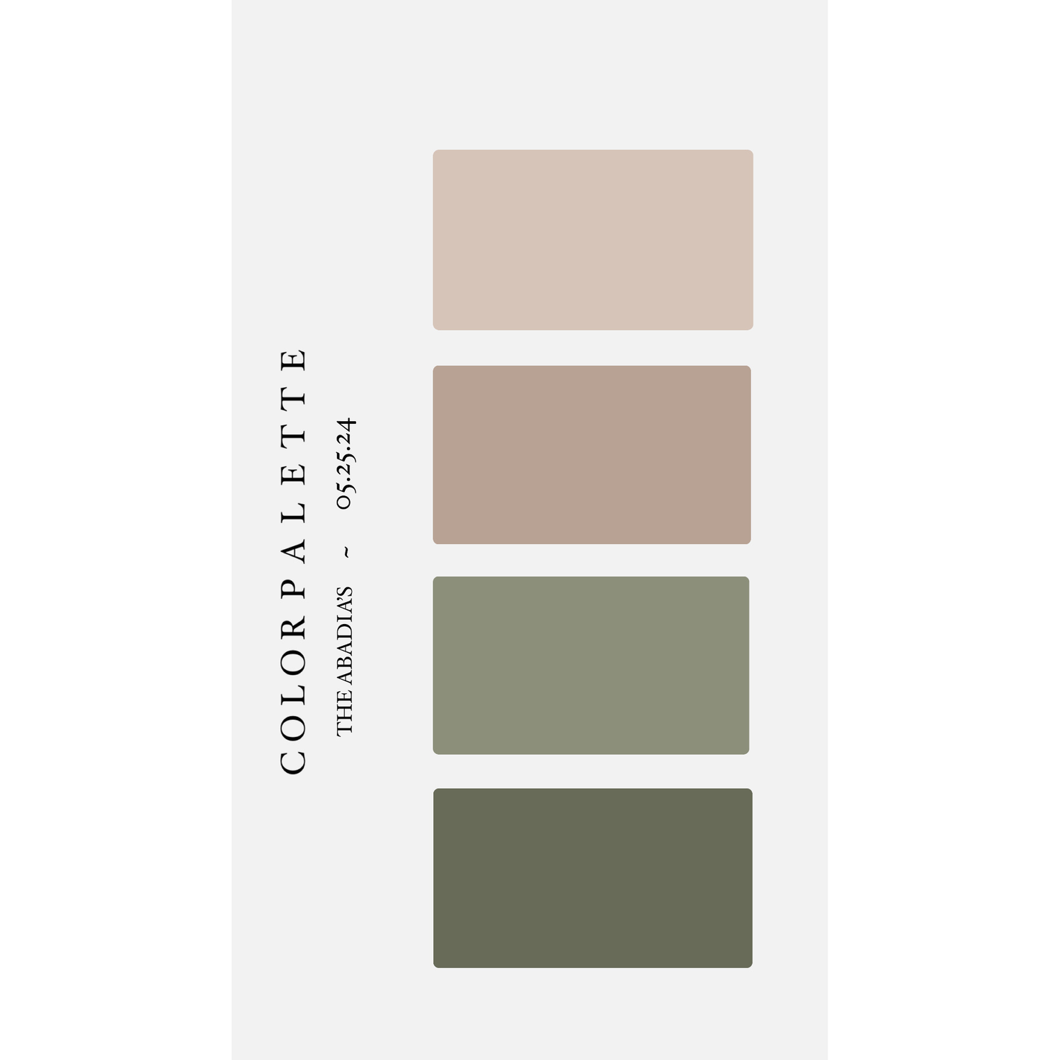 color palette for attire!