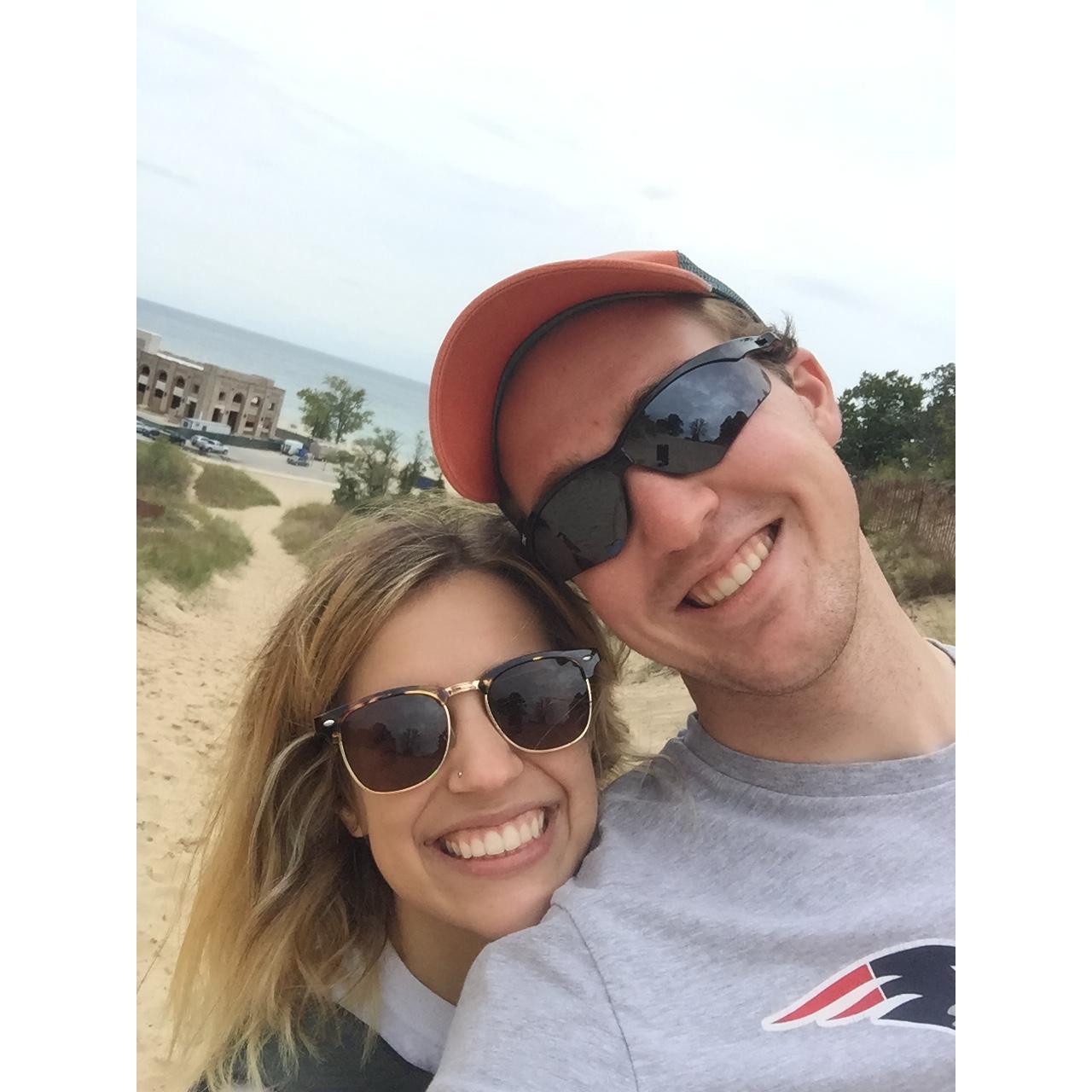 Our trip to the Indiana Dunes National Park! We climbed the sandy hills and it was surprisingly tiring!